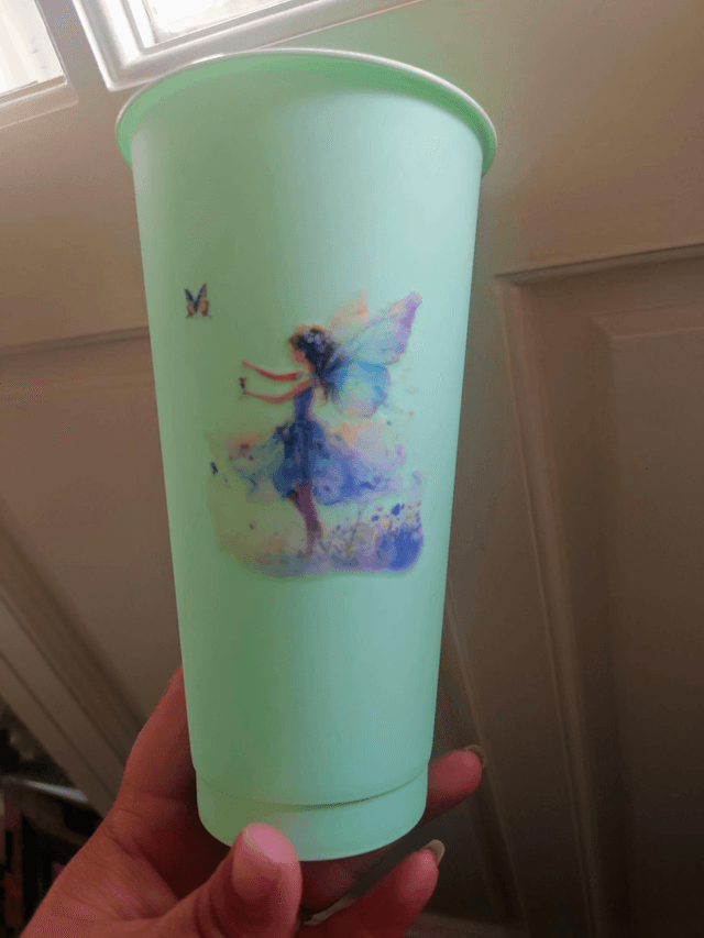 Mint Green Fairy Cold Cup 