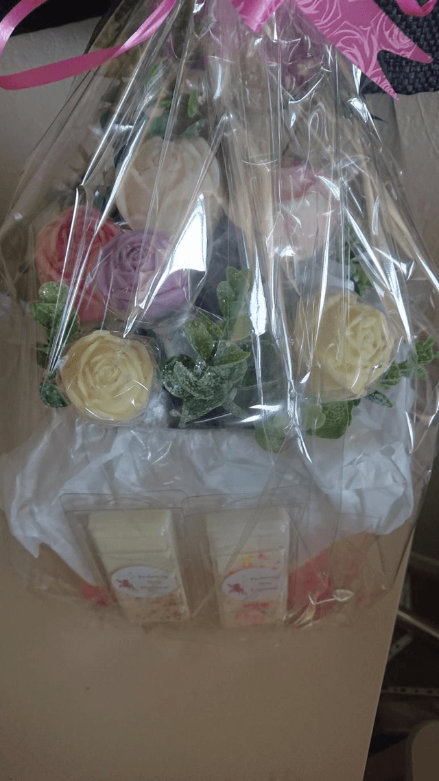 Wax Rose Bouquet