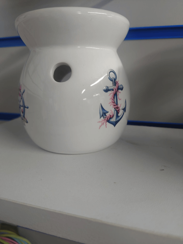 Nautical - Small White Tea Light Burner 