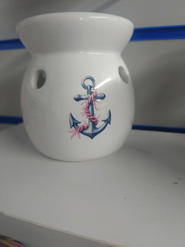 Nautical - Small White Tea Light Burner 